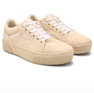 Vans Seldan Platform Sneaker In Creme Brulee 9 NWT